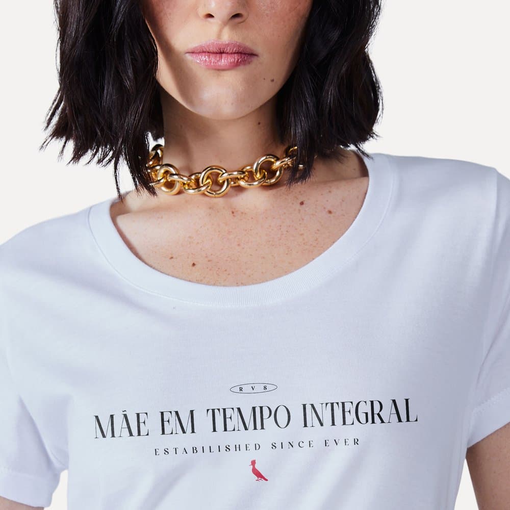 Camiseta Mae Em Tempo Integral